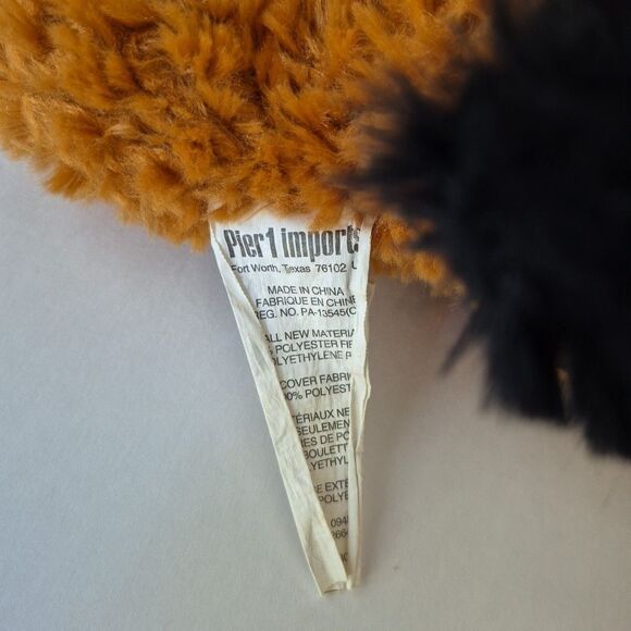 Pier 1 Brown Black Stuffed Plush Bailey The Dog Floppy Toy Animal 11 IN - Picture 9 of 10